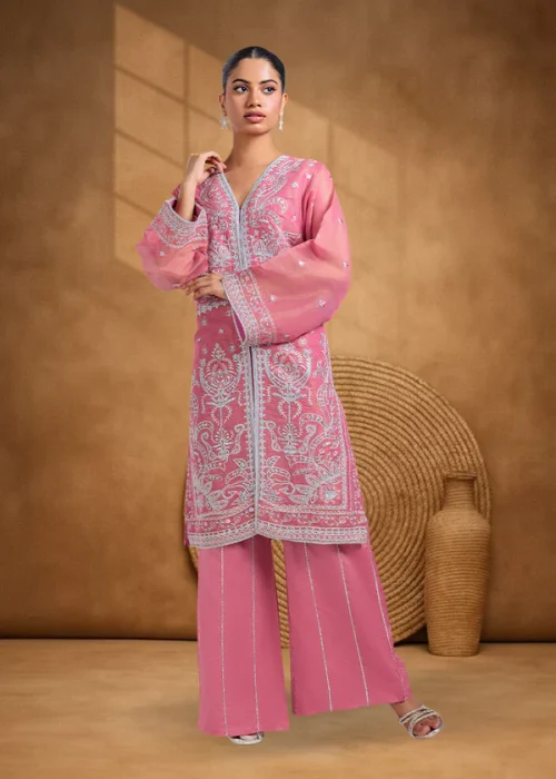 Pink-Fancy Zari-2 Piece